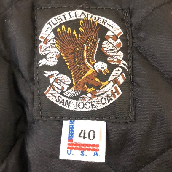 Just Leather San Jose CA CHP Motorcycle Jacket. - Picture 8 of 16